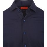 Suitable - Overhemd Knitted Piqué - Lichtblauw - Slim-fit - Katoen