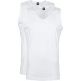 Suitable Viless T-Shirt Mouwloos Wit 2-Pack - Heren - Singlets - Singlet - Tanktop hemdje