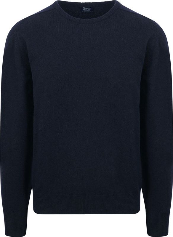 William Lockie - Lamswol - Pullover - Navy