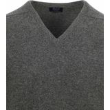 William Lockie Pullover Lamswol Antraciet V - Heren - Pullovers