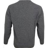 William Lockie Pullover Lamswol Antraciet V - Heren - Pullovers