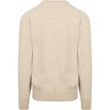 William Lockie - V-Hals Pullover - Beige - 100% Lamswol