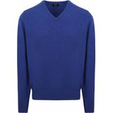 William Lockie - V-Hals - Lamswol - Navy - Pullovers
