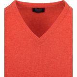William Lockie - V-neck - Lamswol - Oranje - Pullovers