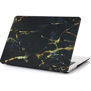 Laptopcover - Geschikt voor MacBook Pro 13 inch - Case - Cover - Hardcase - A1706/A1708/A2338/A2686 (M1,M2,Touchbar, 2016-2022) - Marmer Zwart Goud