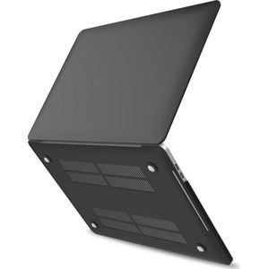Laptopcover - Geschikt voor MacBook Pro 13 inch - Case - Cover - Hardcase - A1706/A1708/A2338/A2686 (M1,M2,Touchbar, 2016-2022) - Matte Zwart