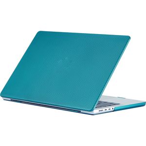 Carbon Cover - Geschikt voor MacBook Air 13,3 inch - Case - Geen Vingerafdrukken - Hardcase - A1932/A2179/A2337 (M1, 2018-2022) - Donker Groen