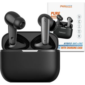 Draadloze Oordopjes Noise Cancelling - Bluetooth Oordopjes - Draadloze oortjes - Oortjes draadloos - Zwart