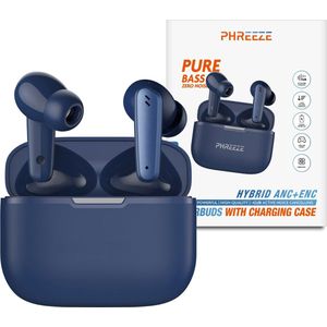 Draadloze Oordopjes Noise Cancelling - Bluetooth Oordopjes - Draadloze oortjes - Oortjes draadloos - Blauw