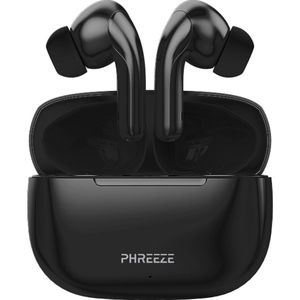Phreeze Active Noise Cancelling Draadloze Oordopjes - iPX5 Waterdicht - 26 uur Speeltijd - Oplaadcase - Hi Res Audio - USB-C Fast Charge - Bluetooth 5.2