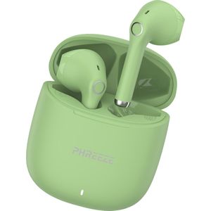 Phreeze Draadloze Oordopjes - Bluetooth Oordoppen - True Wireless EarBuds - Draadloos - 2e Generatie - Groen