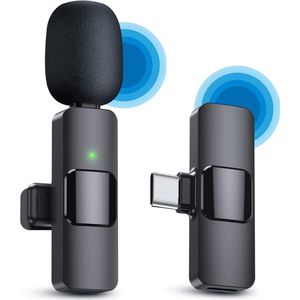 Phreeze Draadloze Microfoon met USB C Ontvanger - Geschikt voor Android Smartphone, GSM, Telefoon, Laptop, Tablet