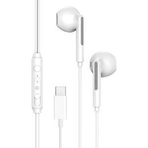 Oortjes met Draad - USB-C Aansluiting - In-Ear Oordopjes met Draad - Bedrade Oortjes - Oortjes met Draad en Microfoon