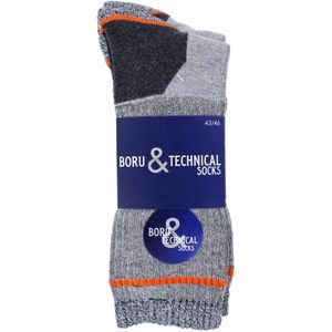Boru - Technische Werksokken - Grijs - 2 Paar