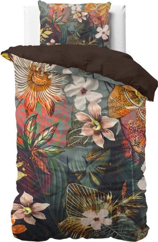 Dekbedovertrek - Katoen - Grijs - Eenpersoons