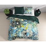 Wild Dekbedovertrek Ocean Drops Blue-2-persoons (200 x 200/220 cm)