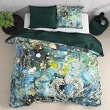 Wild Dekbedovertrek Ocean Drops Blue-2-persoons (200 x 200/220 cm)