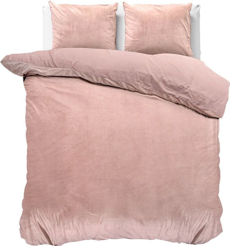 Sleeptime - Velvet Touch - Dekbedovertrekset - Roze - 200x200/220 + 2 Kussenslopen 60x70