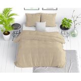 Dreamhouse Stone Washed Dekbedovertrek + 1 kussenslopen Zand