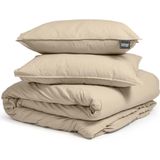 Dreamhouse Stone Washed Dekbedovertrek + 1 kussenslopen Zand
