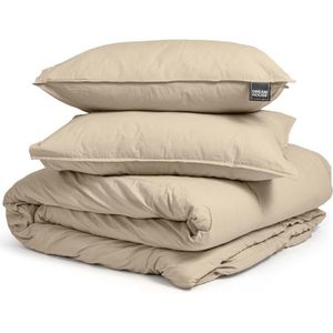 Dreamhouse Stone Washed Dekbedovertrek + 1 kussenslopen Zand