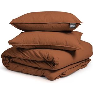 Dreamhouse Stone Washed Dekbedovertrek + 2 kussenslopen Bruin