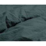 Dreamhouse Stone Washed Dekbedovertrek + 1 kussenslopen Donker Groen