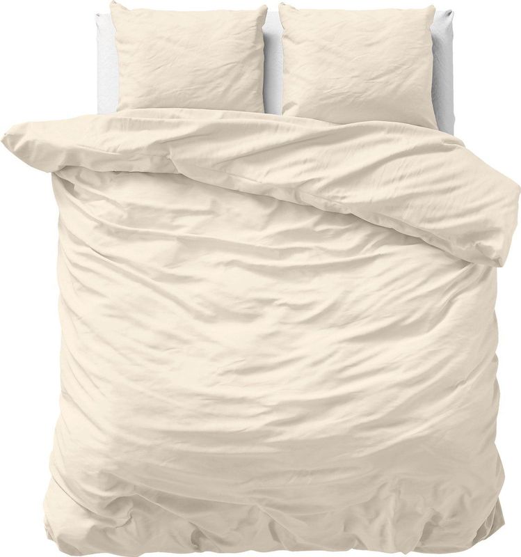 Primaviera DeLuxe Dekbedovertrek Zand - 100% Katoen Satijn - Inclusief Kussenslopen
