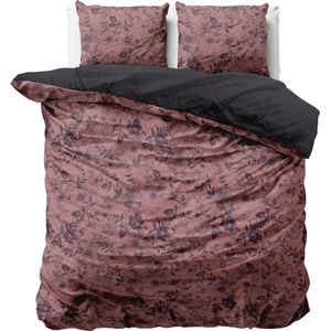 Dreamhouse Fluweel Jonas Dekbedovertrek - 200x200/220 + 2 kussenslopen 60x70 - Bruin - Eenpersoons