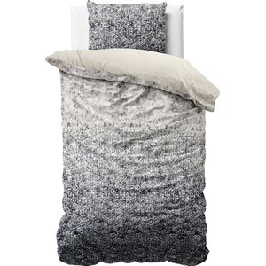 Dreamhouse - Fluweel Emma - Dekbedovertrek - Antraciet - 140x200/220 + 1 Kussensloop 60x70