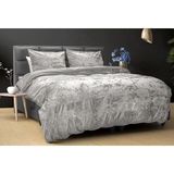 Dreamhouse - Dekbedovertrek - Metallic Zilver - 100% Katoen - Inclusief Kussensloop