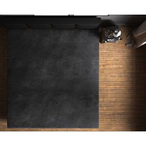 Sleeptime - Velvet - Hoeslaken - Zwart - 160x200 cm