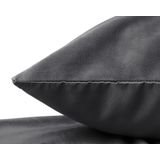 Sleeptime - Velvet Kussenslopen - Antraciet - 2 Pack - 100% Polyester