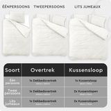 Sleeptime Teddy Dekbedovertrek + 2 kussenslopen Wit