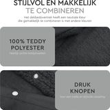 Sleeptime Teddy Dekbedovertrek + 2 kussenslopen Antraciet