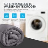 Sleeptime All-in one Omkeerbare Dekbed - Dekbed zonder Overtrek - 140x200 - Antraciet