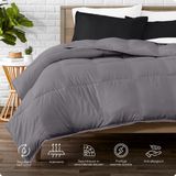 Sleeptime All-in one Omkeerbare Dekbed - Dekbed zonder Overtrek - 140x200 - Antraciet
