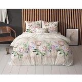 Sleeptime Lovely Flower Dekbedovertrek - 140 x 200/220 + 1 60 x 70 cm kussensloop - Beige