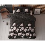 Sleeptime Dark Flower Dekbedovertrek - 140 x 200/220 + 1 60 x 70 cm kussensloop - Zwart