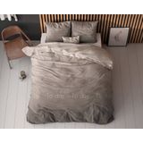 Sleeptime Live Today Dekbedovertrek - 200 x 200/220 + 2 60 x 70 cm kussenslopen - Taupe