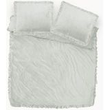 Y NOT Dekbedovertrek Velvet Ruffles Iced Coffee 2 Persoons Bruin