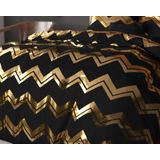 Sleeptime Wave Dekbedovertrek - 140X200/220 + 1 x kussensloop 60x70 - Zwart