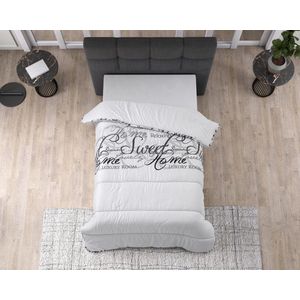 Sleeptime Dekbed zonder Overtrek - Bedrukt dekbed - Gekleurd dekbed - Dekbed met print - 240x200 cm - Wit