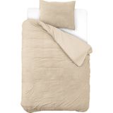 Sleeptime Teddy Dekbedovertrek + 1 kussenslopen Taupe
