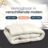 Dekbed - Wit - Katoen - 140x200 cm