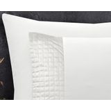 Sleeptime dekbedovertrek Band Micropercal met Luxe velvet Band Wit