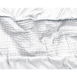 Sleeptime dekbedovertrek Band Micropercal met Luxe velvet Band Wit