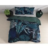 Dreamhouse - Edvard - Dekbedovertrek - Blauw - Katoen Satijn - Inclusief Kussensloop