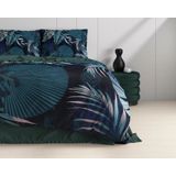 Dreamhouse - Edvard - Dekbedovertrek - Blauw - Katoen Satijn - Inclusief Kussensloop