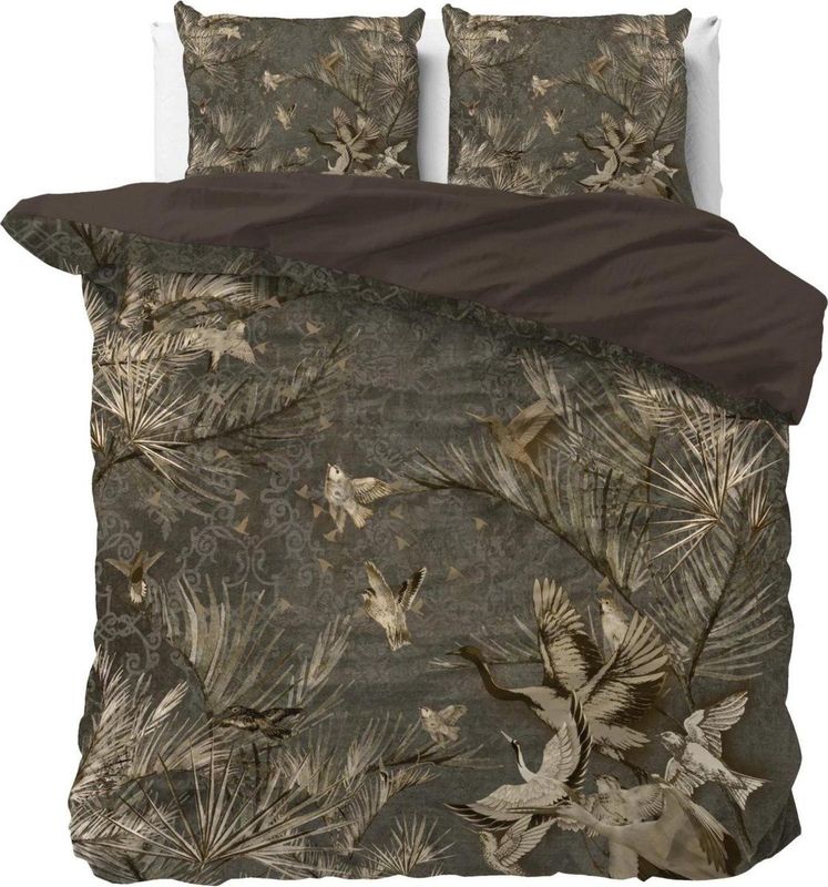 Dreamhouse - Aurelien - Dekbedovertrek - Taupe - Katoen Satijn - Inclusief Kussensloop